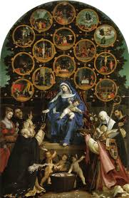 Lorenzo Lotto Madonna Del Rosario 1539 Holy Rosary Madonna Rosary Catholic
