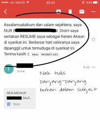 Tesco kajang dan aeon big bandar tun hussein onn hantar resume ke email: Gambar Hantar Permohonan Kerja Atau Nak Berkenalan Ini Antara Contoh Kesalahan Kesalahan E Mail Dalam Mohon Pekerjaan Siakap Keli News