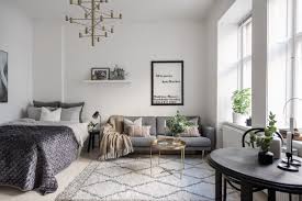 Bett Fur Wohn Schlafzimmer Einrichtungsideen Skandinavischer Stil Wohn Schlafzimmer Zimmer Einrichten Wohnen