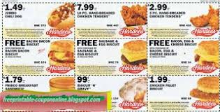 Free Printable Hardees Coupons Sample Coupons Printable Coupons Internet Coupons