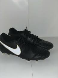 Advertisement Ebay New Nike Tiempo Rio Iii Fg Soccer Cleats Black White 819233 010 Mens Shoe Sz 10 Kids Soccer Cleats Mens Soccer Cleats Soccer Shoes
