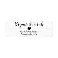 Wedding Invite Return Address Labels Zazzle Com Wedding Address Labels Custom Address Labels Return Address Labels