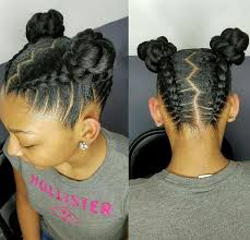 Start braiding slightly damp hair, as it will be easier to weave and the hairstyle will. 12 Easy Winter Protective Natural Hairstyles For Kids Coils And Glory