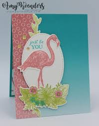 Outlines, layers, details, colors, texture…. Stampin Up Friendly Flamingo Be You Card With Video Tutorial Stamp With Amy K