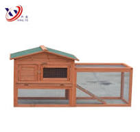 Solid Fir Wood Custom Your Logo OEM Wooden Rabbit House with Run