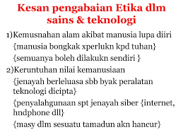Check spelling or type a new query. Ctu 211 Bab 5 Etika Islam Dalam Sains Teknologi Ppt Download