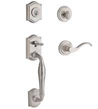 Camelot single cylinder handleset and accent lever. Door Handlesets Front Door Handlesets Doorware Com