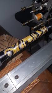Black Yellow White Tiger Wrap Custom Fishing Rods Custom Flies Custom Rods