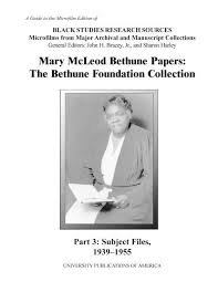Here katelyn mcleod nutt explains the referral program we are now implementing at our agency. Mary Mcleod Bethune Papers The Bethune Foundation Proquest