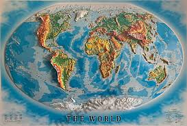 Download the design's source files for use on your own 3d printer. 3d Relief Map Panorama World Map