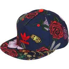 Adidas Originals By Rita Ora Floral Printed Baseball Hat Red Blue Adidas Floral Baseball Hats Floral Baseball Cap