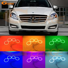 For Mercedes Benz R Class R300 R320 R350 R500 2011 2012 2013 Excellent Multi Color Ultra Bright Rgb Led Angel Eyes Kit Mercedes Benz R Class Car Lights Rgb Led