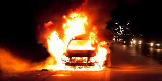 Car On Fire Background Meme