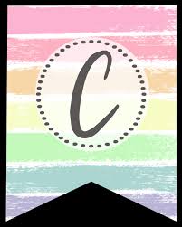 How to create a font size in minecraft? Free Printable Pastel Banner Letters Paper Trail Design