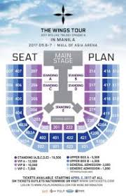 Ticket Prices And Seating Plan For Bts Wings Tour In