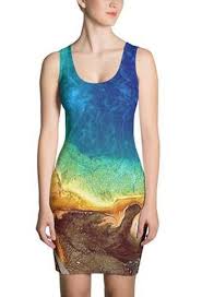 The Planet Earth Dress Planet Dresses Planet Clothing Print Models