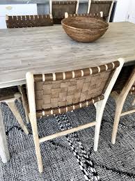 Woven Leather Strap Dining Chair Saddle Side Chairs Dining Woven Dining Chairs Dining Chairs