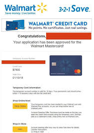Upon credit review, some applicants will be approved instantly. How To Get My Temporary Walmart Credit Card Number Credit Walls