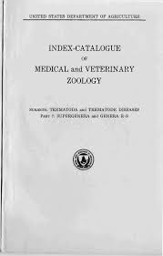 INDEX-CATALOGUE MEDICAL and VETERINARY ZOOLOGY