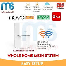 Selama ini kamu mungkin penasaran mengapa perangkat penguat sinyal wifi tembus tembok tidak bekerja optimal. Jual Tenda Nova Mw3 Whole Home Mesh Wifi System 2 Pcs Online Februari 2021 Blibli