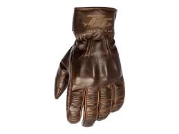Brown Hillberry Leather Motorcycle Gloves Men Caferacerwebshop Com