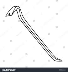 Crowbar Icon Outline Style Isolated On Stock Vector Royalty Free 521561212 Shutterstock