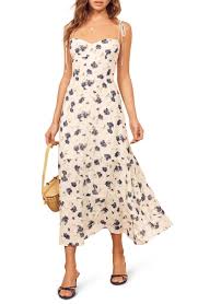 Free Shipping And Returns On Reformation Emmie Floral Dress At Nordstrom Com A Vintage Floral Floral Dress Fashion Womens Floral Dress Trendy Cocktail Dresses