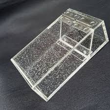Bad Habitz Clear Or Glitter Cigarette Business Card Or Wallet Acrylic Box Holder