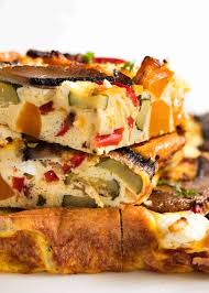 Baked Vegetable Frittata Recipe Baked Vegetables Vegetable Frittata Vegetable Frittata Recipes