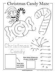 Free Candy Cane Maze And Activity Pages For Preschool And Kindergarten Christmas Maze Preschool Worksheets Mazes For Kids