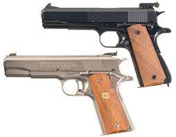 Magazines (correct heat treated), 2 ea. Two Model 1911 Style Semi Automatic Pistols A Frank J Atwood Inspected Remington Rand U S Model