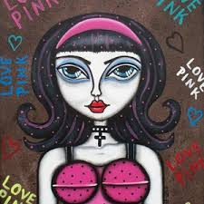 DIY, Needlepoint Canvas 14 or 18 Count,lori Everett, Whimsical Art, Folk  Art,abstract Art