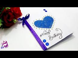 If you are a scrapbooker or are simply brand new to paper crafting, you'll probably find it daunting to start making your own cards at home. Birthday Greeting Card How To Make Greeting Card For Birthday Handmade Greeting Card Queen S Home Youtube