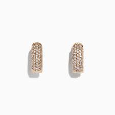 Free shipping & free returns for loyallists or most orders over $150! Effy 14k Rose Gold Diamond Huggie Hoop Earrings 0 53 Tcw Effyjewelry Com