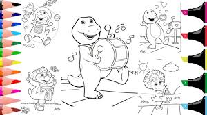 Printable coloring pages of barbie, scooby doo and more kids coloring pages! Colouring Barney And His Friends Colouring For Kids Colouring Pages Youtube