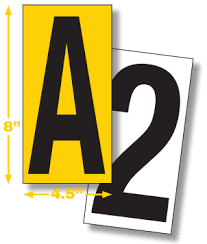 Mighty Line Floor Location Markers Numbers Letters Markers Letters And Numbers