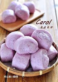 紫山藥小饅頭 steamed buns bun food