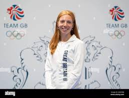 Francesca Summers during the kitting out session for the Tokyo Olympics  2020 at the Birmingham NEC, UK. Picture date: Monday June 21, 2021 Stock  Photo