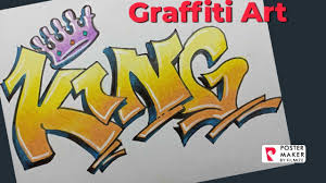 Add highlights, your tag and the year of creation. How To Draw Graffiti Lettering King Youtube