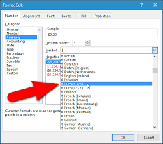 Currency of belgium is euro (euro). How To Change The Currency Symbol For Certain Cells In Excel