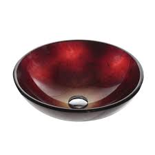 kraus irruption glass vessel sink in