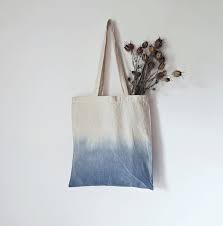 Indigo Ombre Tote Bag Iv Hand Dyed Indigo Bag Blue Bag Etsy In 2020 Hand Dyed Indigo Indigo Bag Hand Dyeing