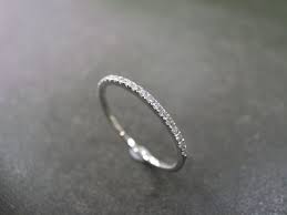 1 5mm Diamond Wedding Band In 14k White Gold Thin Ring Etsy Diamond Wedding Bands Diamond Bands Thin Gold Rings