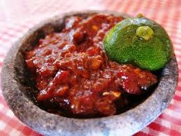 Di kulkas ada cabe yg sdh diulek, langsung dicampur aja sama mangga cincangnya, +garam pencok (garam buat rujak). Resep Sambal Rawon