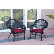 Maltby Wicker Patio Chair With Cushions In 2020 Wicker Patio Chairs Wicker Chair Black Outdoor Furniture