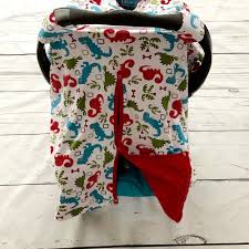 Dinosaur Minky Canopy Cover For Infant Carseat Canopy Cover Baby Boy Outfits New Baby Products