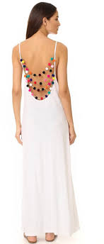 Pitusa Pom Pom Necklace Dress Short Beach Dresses Pom Pom Dress Pitusa