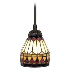 tiffany mini pendant lights stained