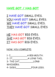 Have Got Has Got Interactive Worksheet In 2020 Worksheets Workbook Your Teacher
