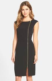 Ellen Tracy Zip Detail Sheath Dress Regular Petite Online Only Nordstrom Fashion Sheath Dress Dresses
